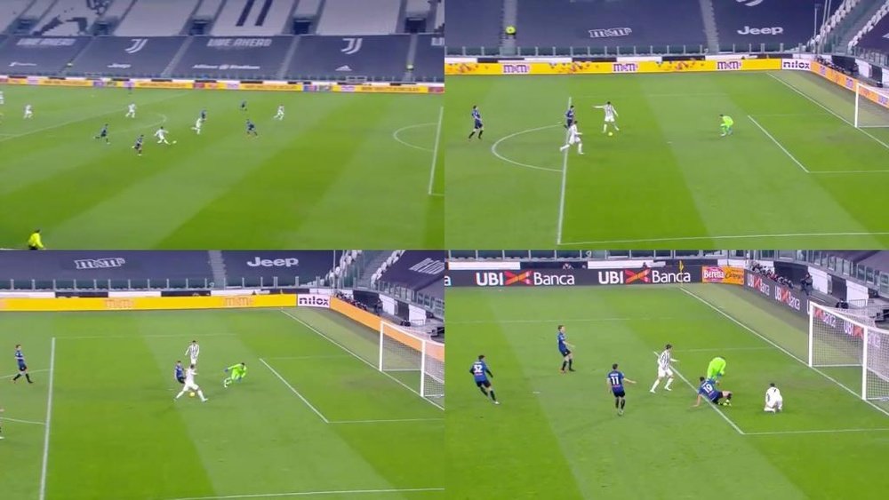 Incredible miss from Morata. Screenshots/Vamos