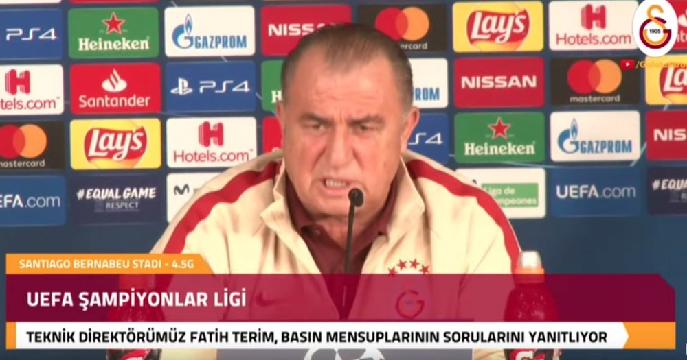 Fatih Terim piensa en Europa League. Youtube/Galatasaray