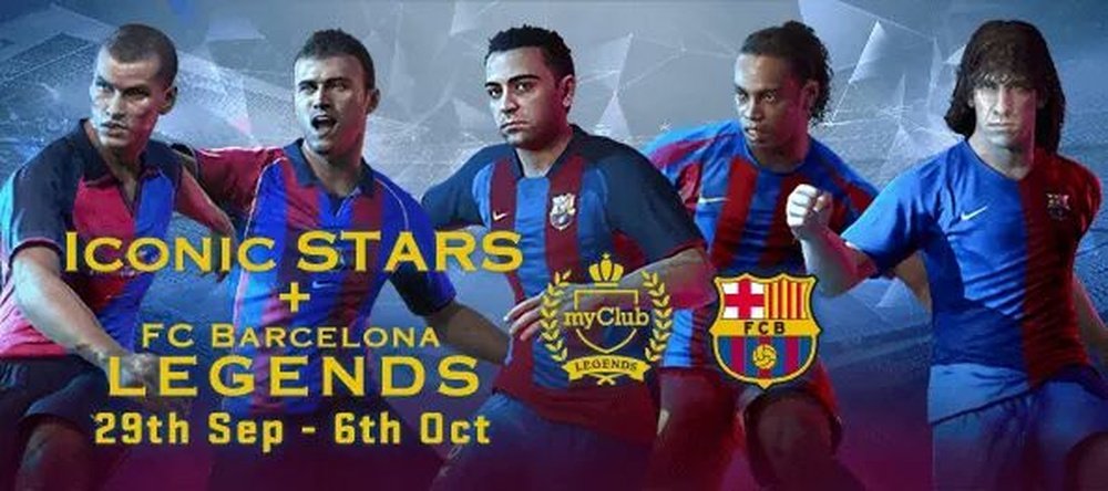 FCB Legends, in PES 2017. Barcelona