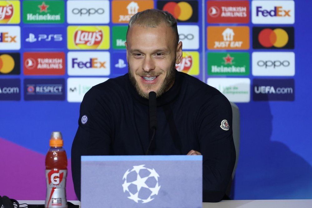 Dimarco expects a tough clash against Atletico Madrid. EFE