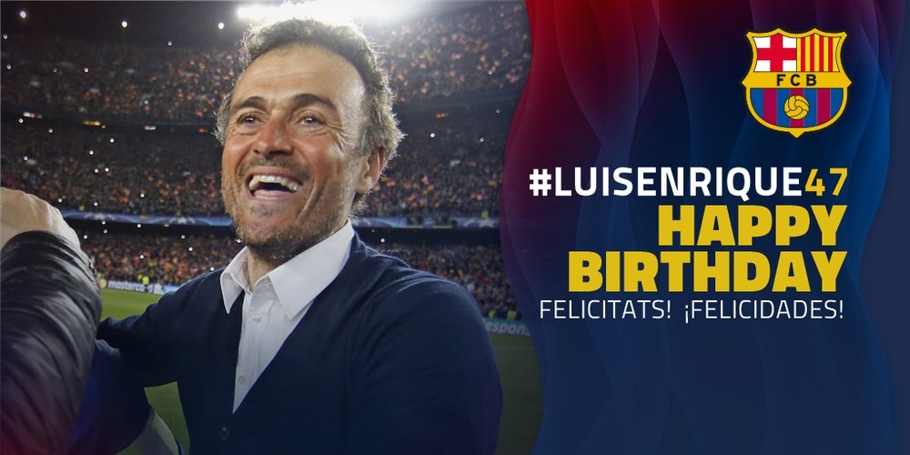 Parabéns, Luis Enrique! FCBarcelona