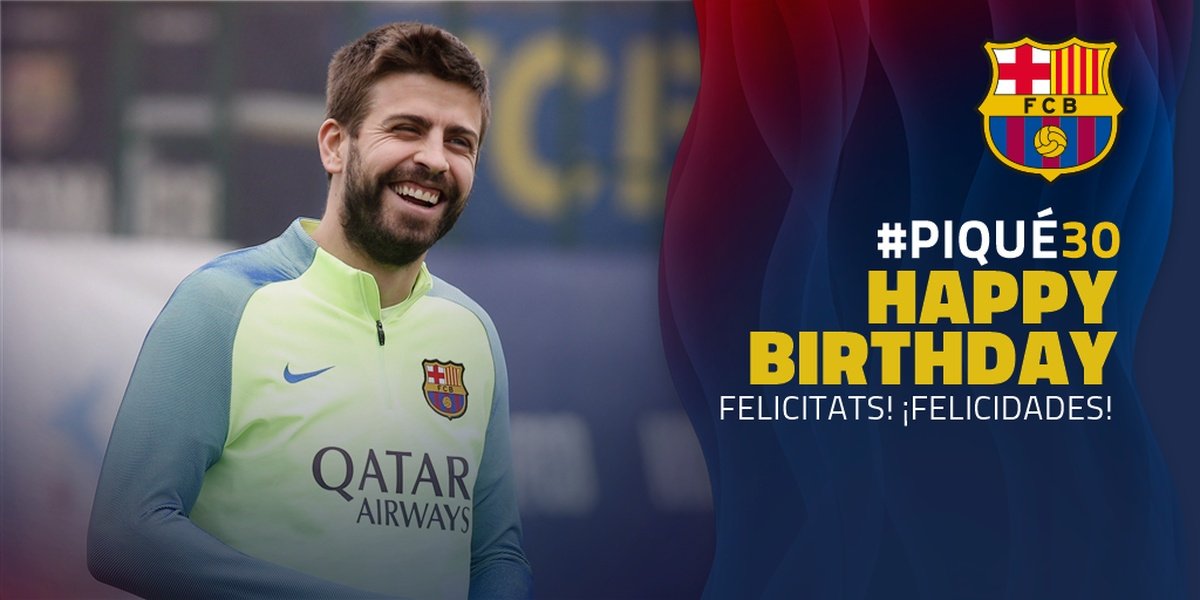 Le Barca Souhaite Un Bon Anniversaire A Gerard Pique Pour Ses 30 Ans Le Barca Souhaite Un Bon Anniversaire A Gerard Pique Pour Ses 30 Ans