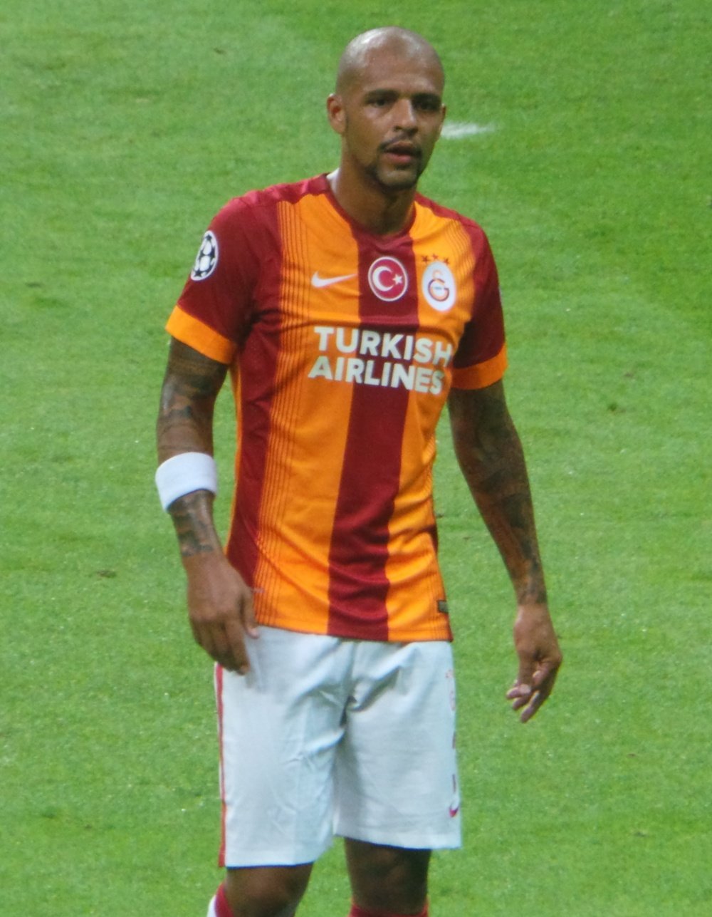 Felipe Melo, en un partido con el Galatasaray. Ultraslansi