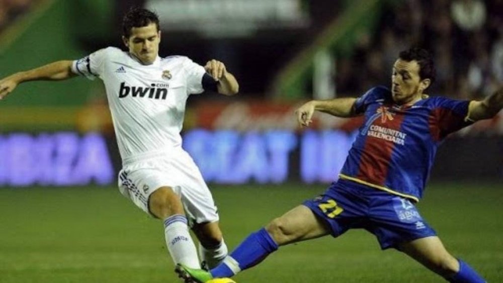Gago jugó en el Madrid. AFP