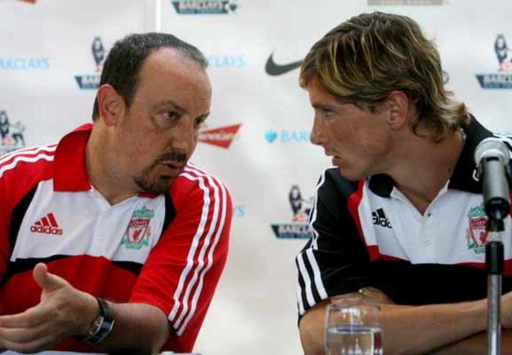 Torres and Benitez worked together at Liverpool. EFE