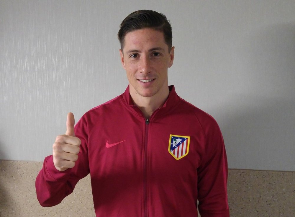 Torres après être sorti de l'hôpital. AtléticodeMadrid
