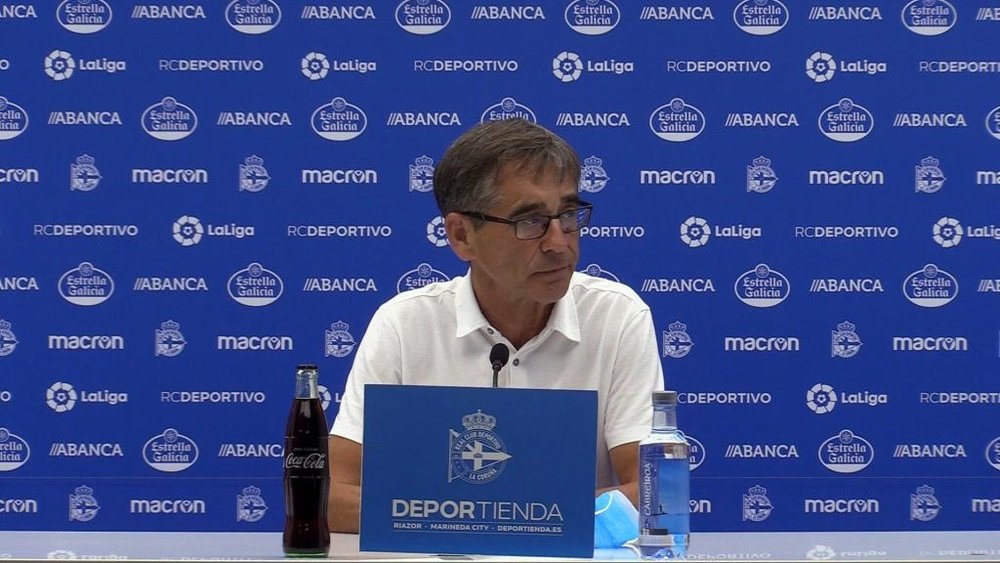 Fernando Vázquez hizo un discurso muy duro contra LaLiga. Captura/RCDeportivo