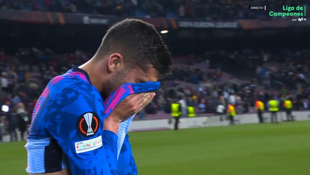 Ferran Torres, after missing several clear chances, ended the match in tears
