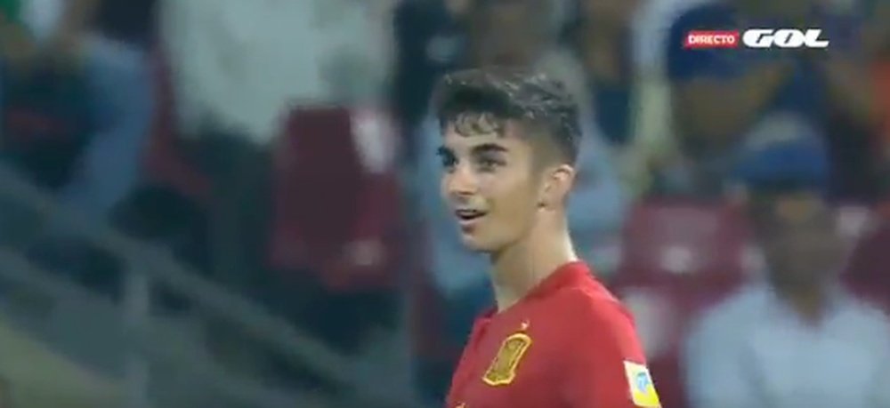 Ferrán Torres marcó el tercero de España. EFE