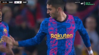 Ferran Torres celebrated his aim with out a Barca crest!