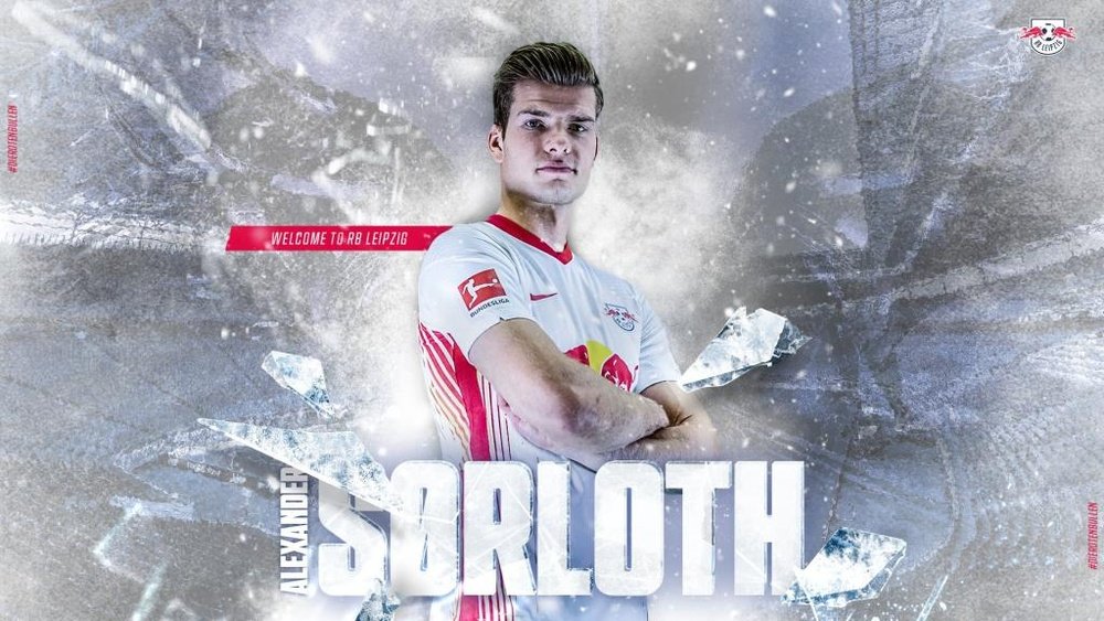El noruego Sorloth, nuevo jugador del RB Leipzig. Twitter/DieRotenBullen