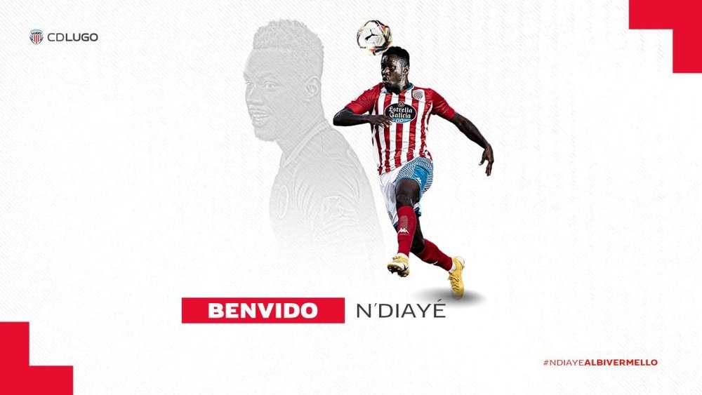 Bakary N'Diaye, nuevo jugador del Lugo para esta temporada. Twitter/CDeportivoLugo