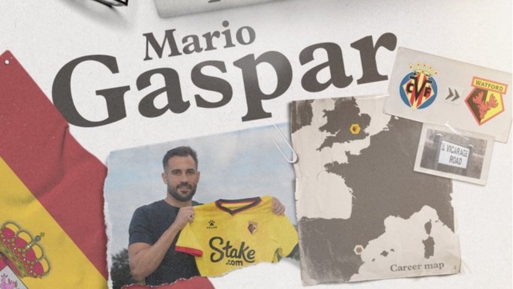 El ex del Villarreal Mario Gaspar, al Watford. Twitter/WatfordFC