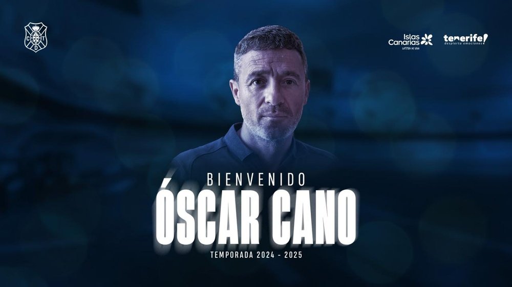 Oscar Cano is the new coach of Tenerife. CDTOfficial