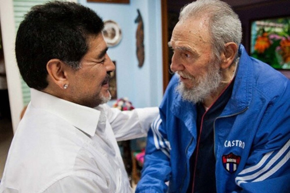 Maradona y Fidel, viejos amigos. EFE