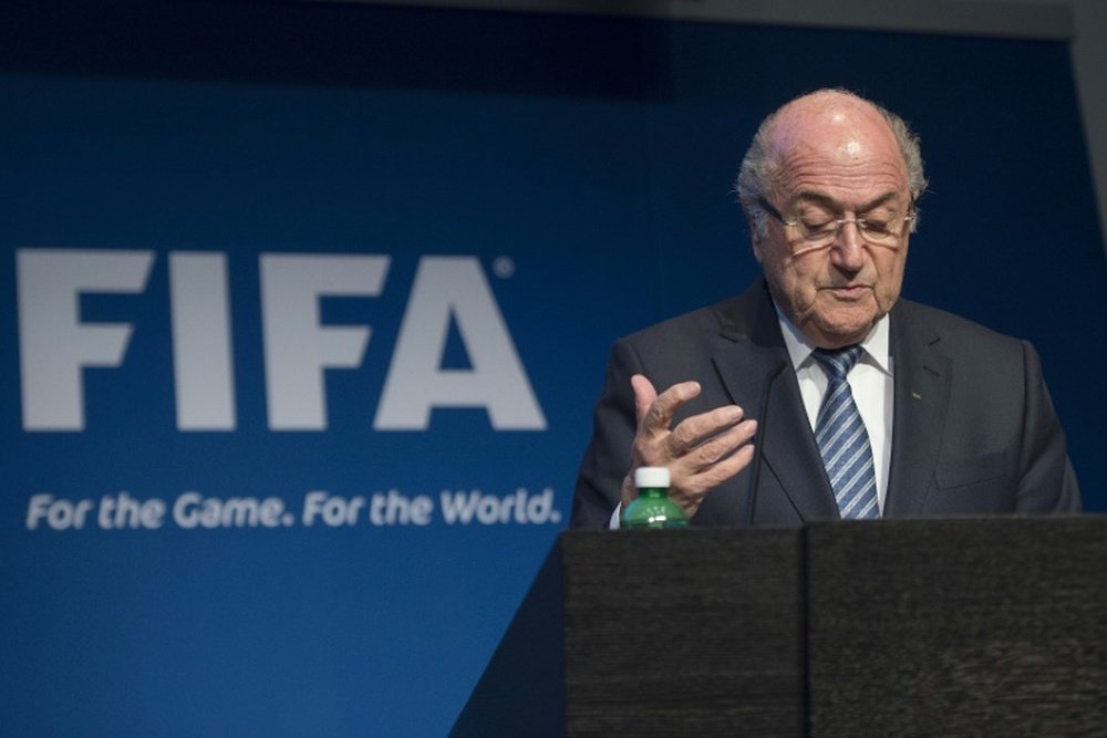 FIFA chief Sepp Blatter announced his resignation during a press conference in Zurich, on June 2, 2015.