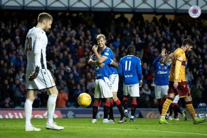 Rangers come from behind to keep up pace with Celtic