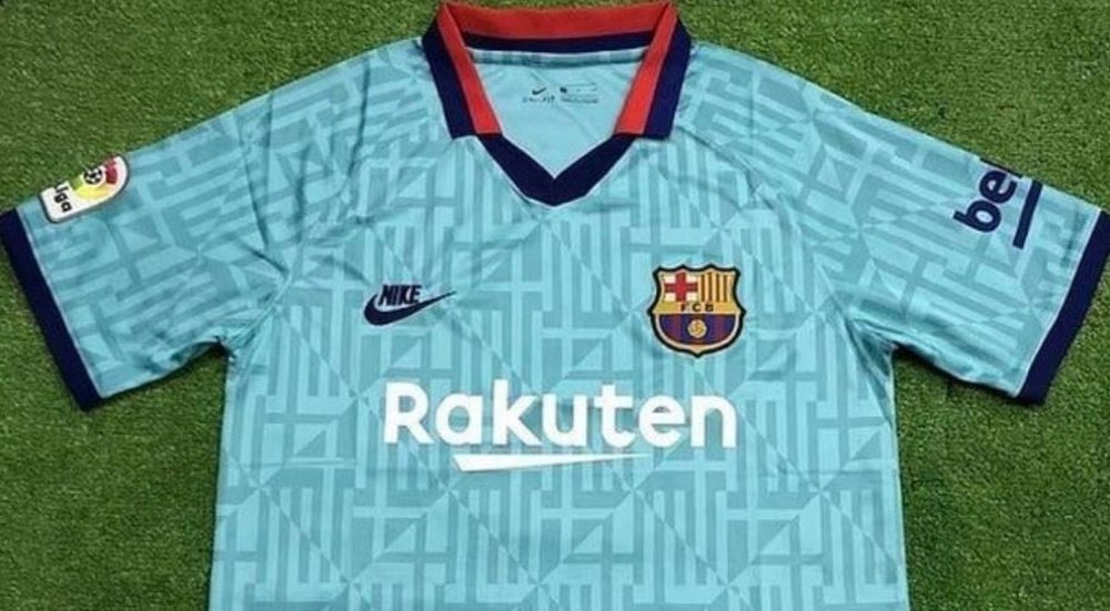 Une nouvelle image du troisième maillot du Barça. Twitter @CrespoDani