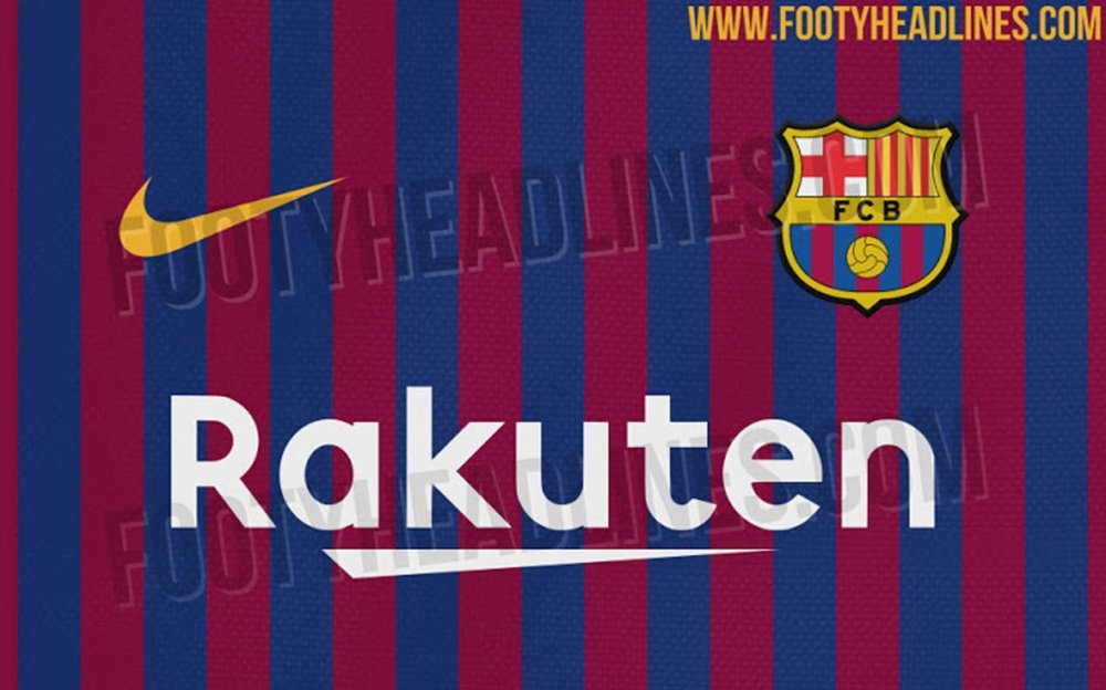 Barcelona's potential new kit. FootyHeadlines