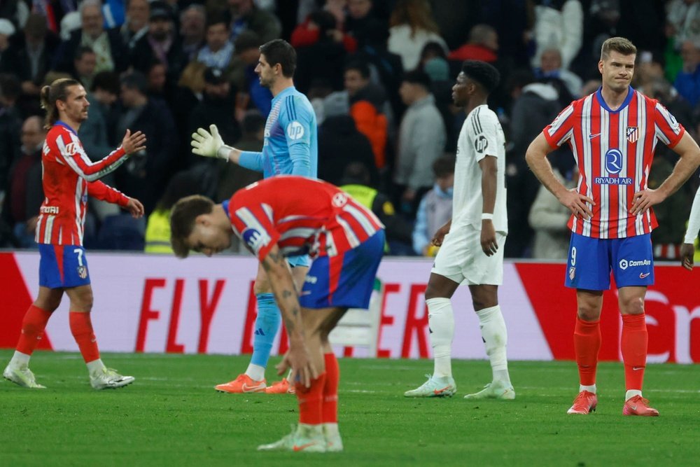 Real Madrid y Atlético empataron a uno. EFE