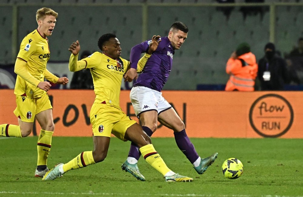 La Fiorentina pensó en el despido de Luka Jovic. EFE