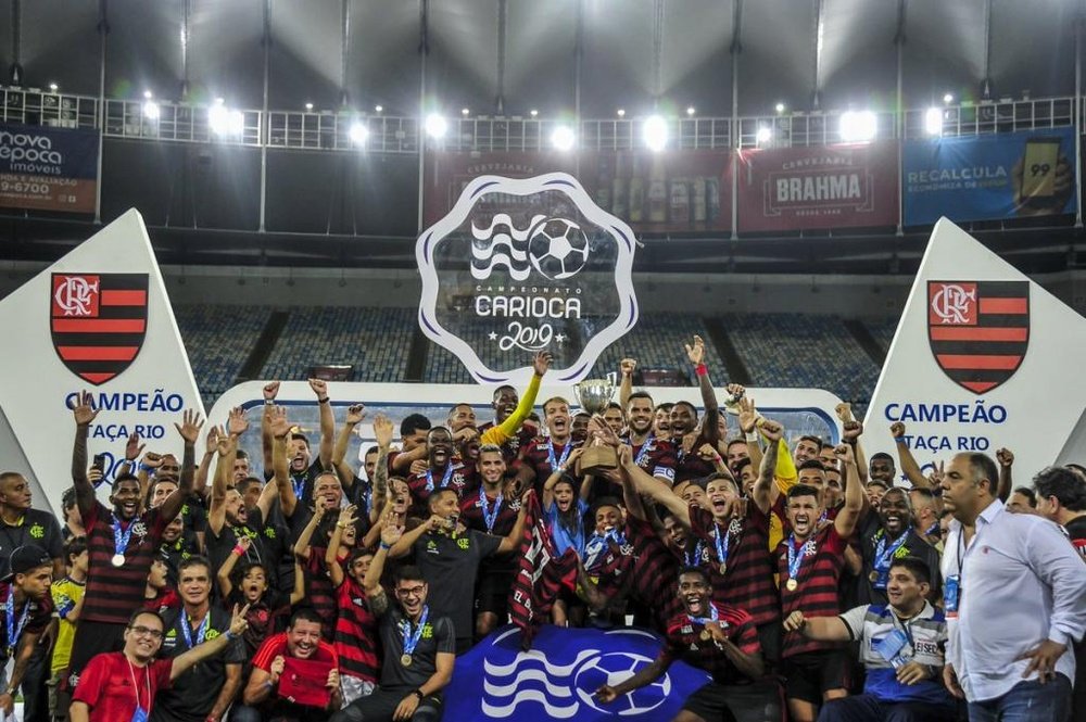 O Flamengo venceu a Taça Rio. Flamengo