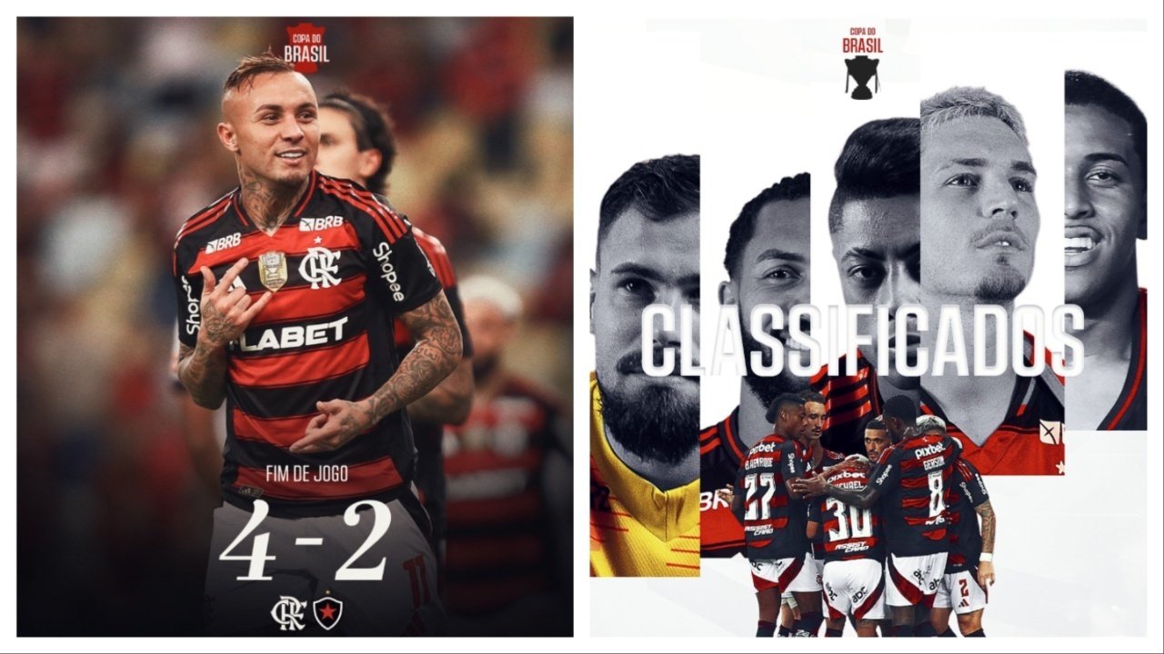 Flamengo bate o Botafogo-PB e se classifica para as oitavas da Copa do Brasil