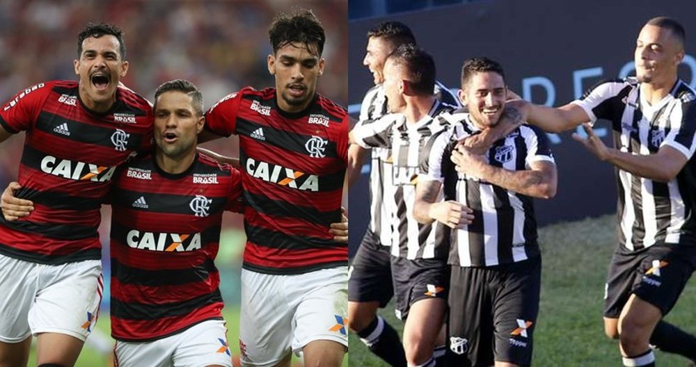 Flamengo e Ceará 22º rodada. Twitter@goleada_info