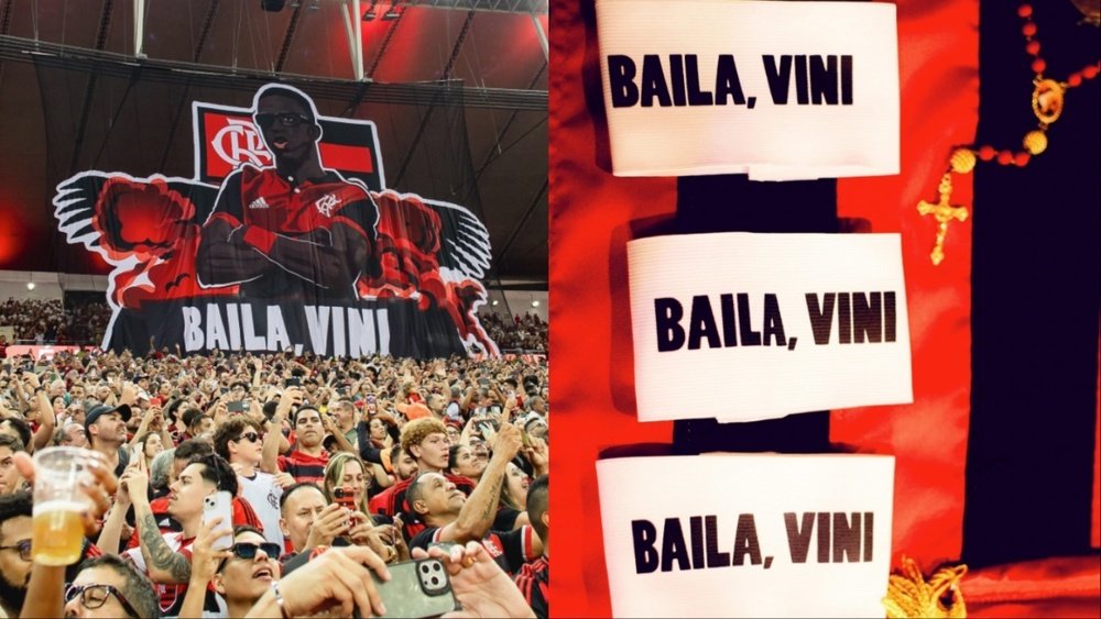 Flamengo homenageia Vini Jr e celebra documentário 'Baila, Vini'. Captura @Flamengo
