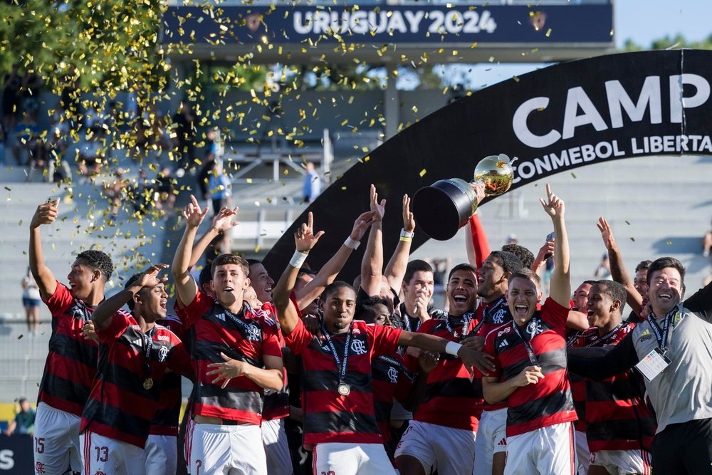 Flamengo é campeão da Copa Libertadores Sub-20. EFE/ Enzo Santos Barreiro