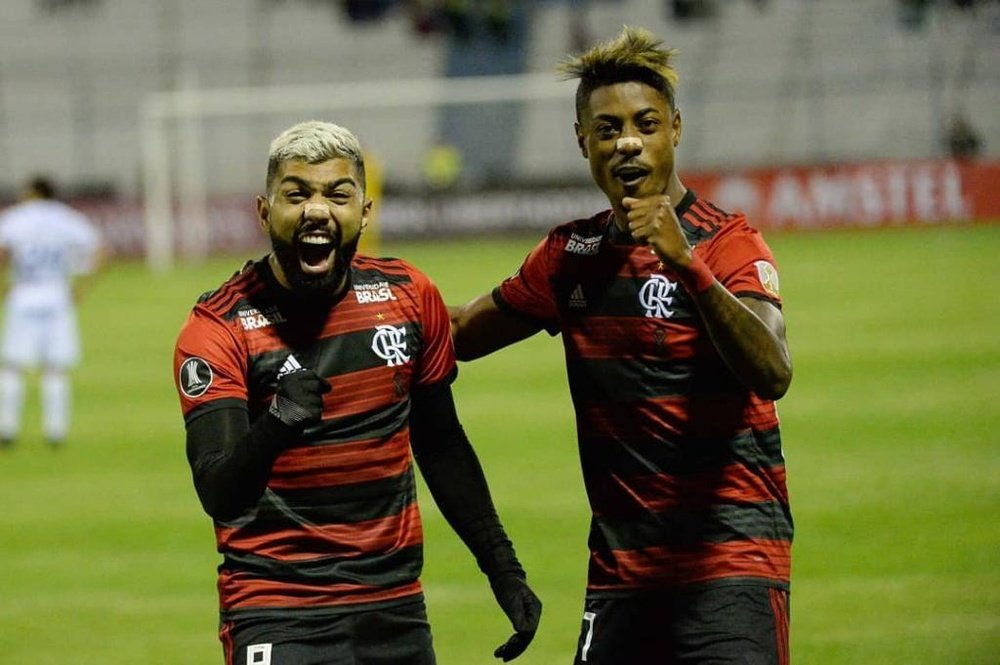 Flamengo recebe a LDU na Libertadores. Twitter @esporteflamengo