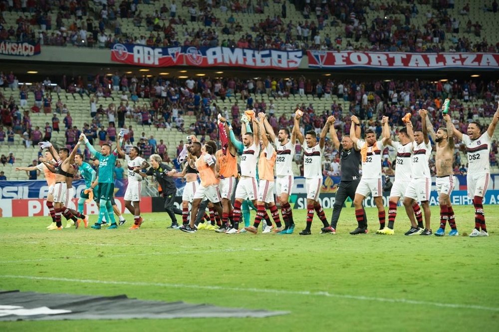 Flamengo venció con bajas importantes. Twitter/Flamengo