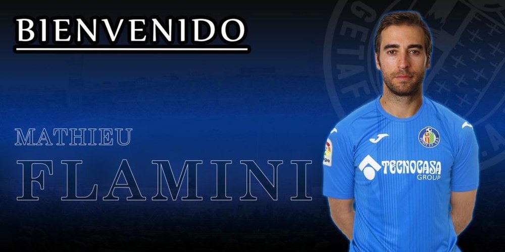 Flamini, nuevo jugador del Getafe. Twitter/Getafe
