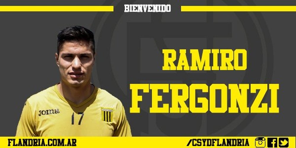 Flandria presenta a su nuevo delantero Ramiro Fergonzi. FlandriaOficial
