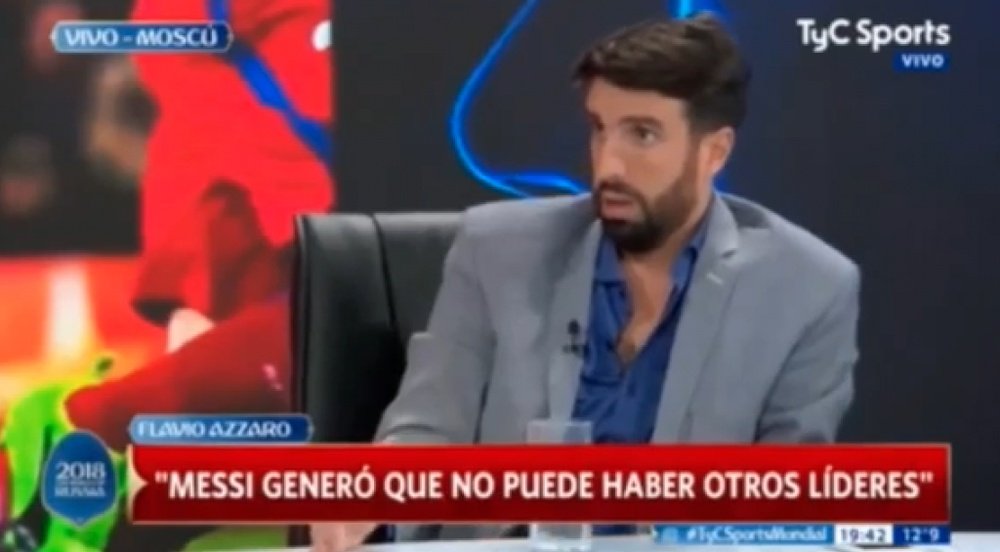 En una tertulia de 'TyC Sports' criticaron el papel de Messi con la 'Albiceleste'. Captura/TyCSports