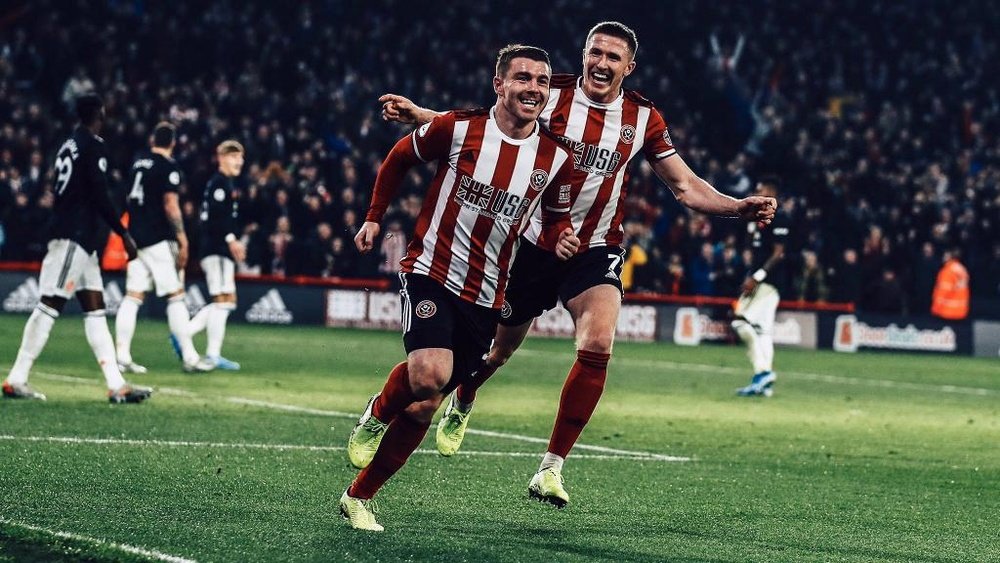 Sheffield drew with Manchester Untied (3-3). Twitter/SheffieldUnited