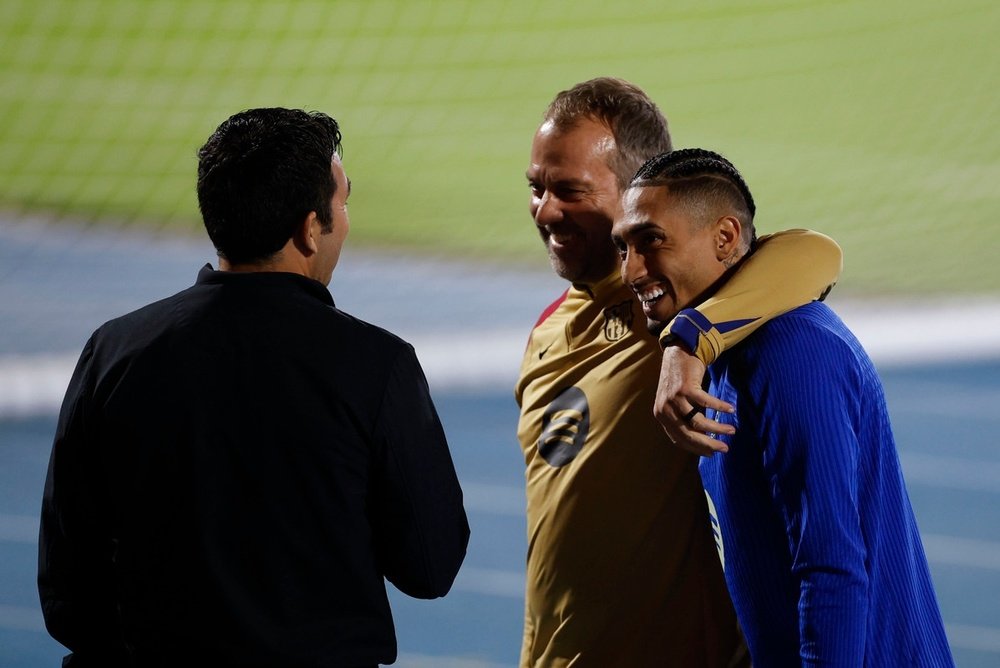 Hansi Flick highlighted his team's attitude in their win over Real Madrid. EFE