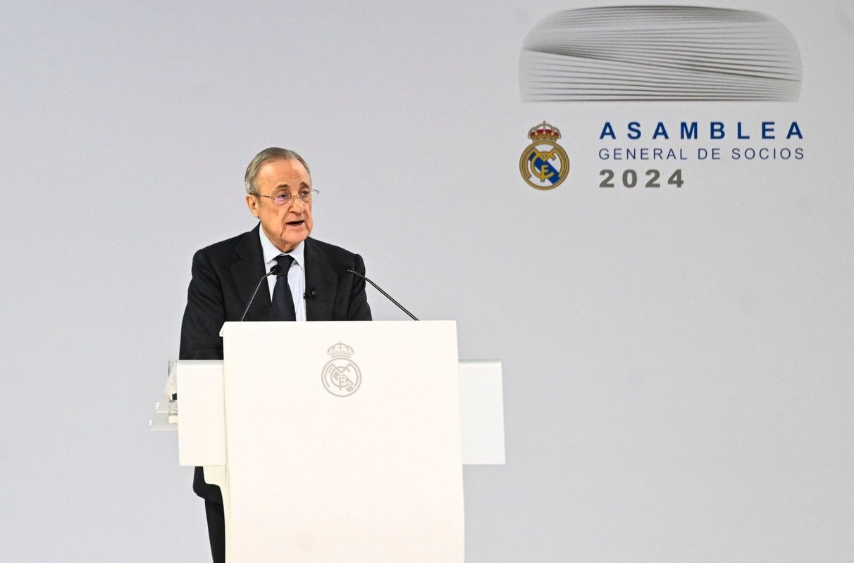 Real Madrid held their General Assembly on Sunday, with president Florentino Perez appearing for around an hour and a half. Among his speeches was his defence of Vinicius and his criticism of both Rodri Hernandez's Ballon d'Or and UEFA.