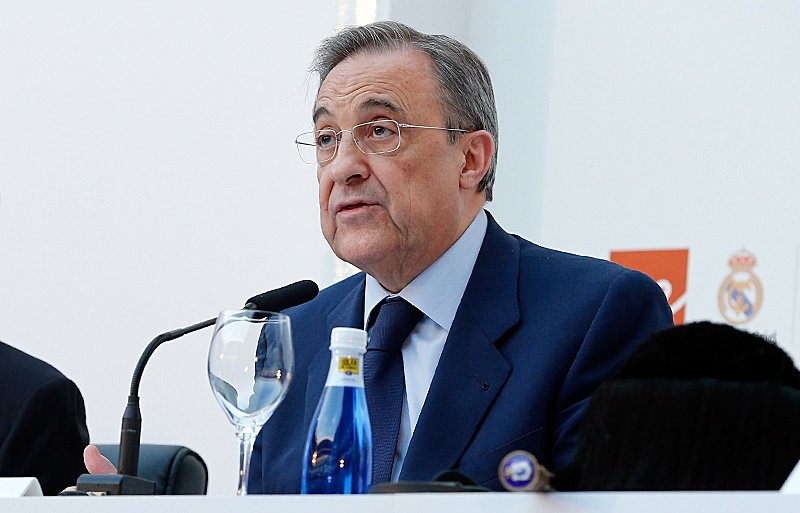 Florentino Pérez, during a press conference with Real Madrid. RealMadrid