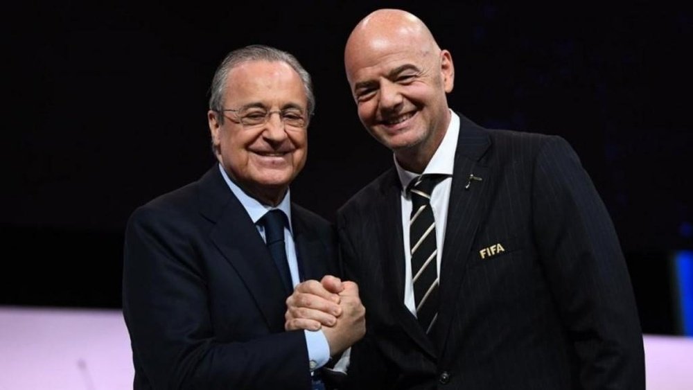 Infantino y Florentino comparten una gran amistad. EFE