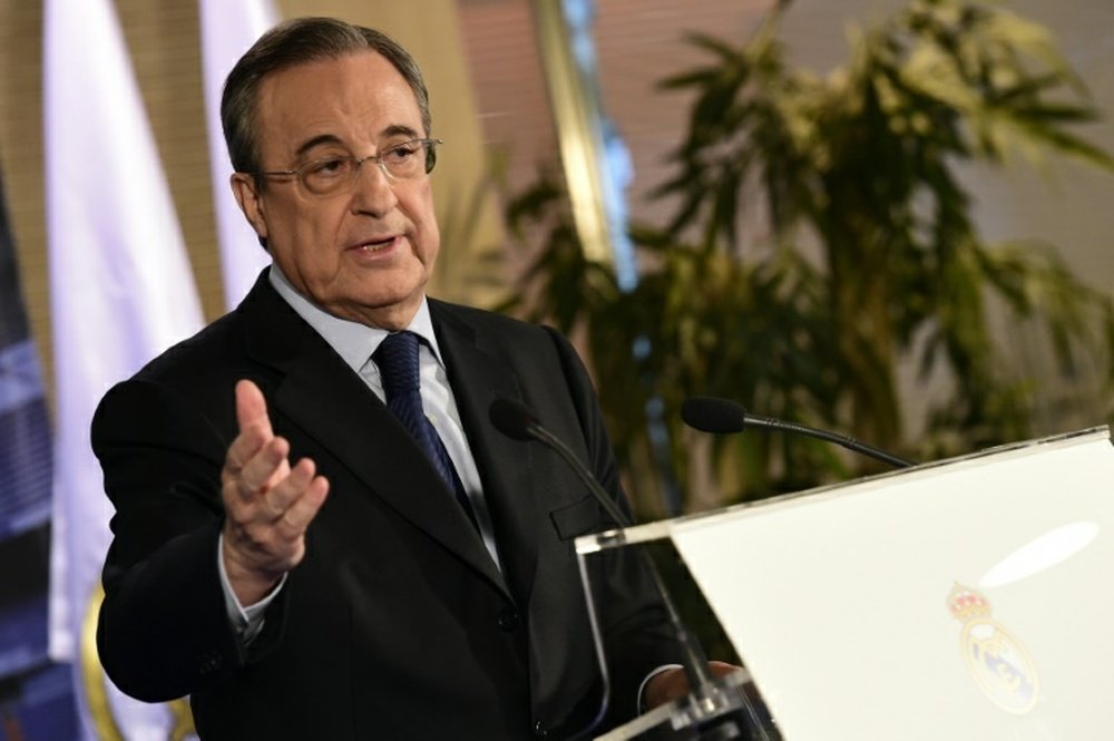 Florentino Pérez habló en una entrevista sobre los acontecimientos del Real Madrid. AFP