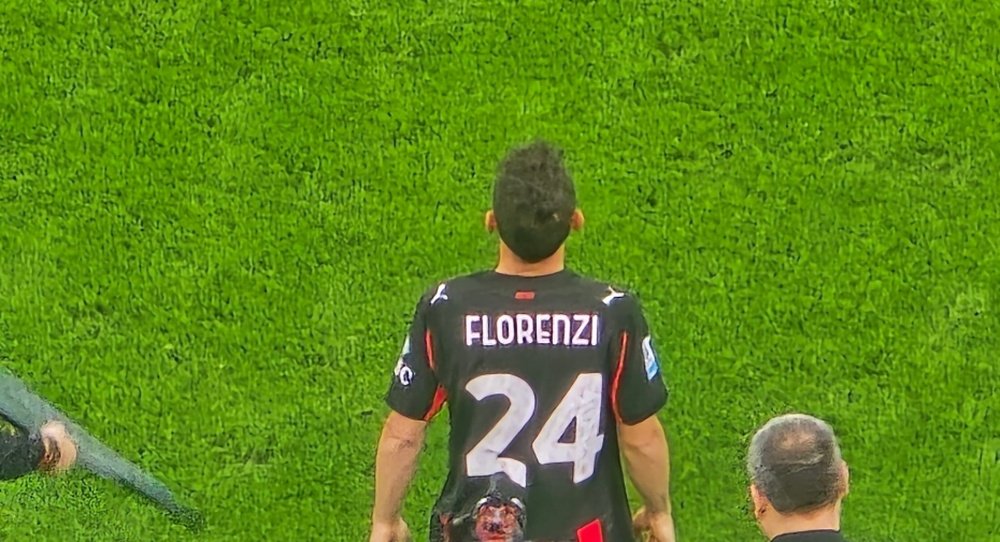 Florenzi se despidió del Milan con sus únicos 4' del curso.