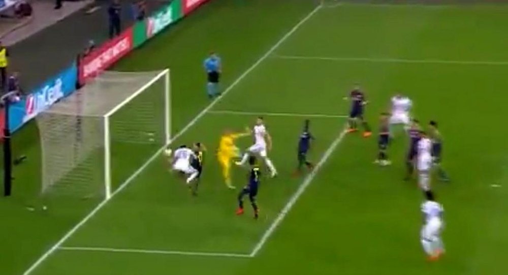 Thauvin opened the scoring for Marseille. Screenshot/beINSports