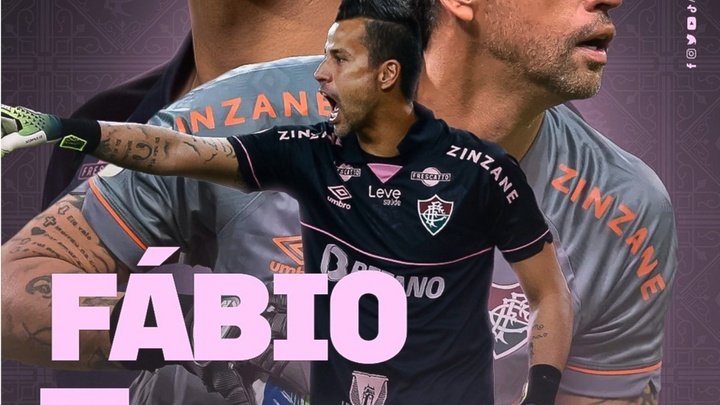 Fluminense anuncia a renovação do contrato de Fábio