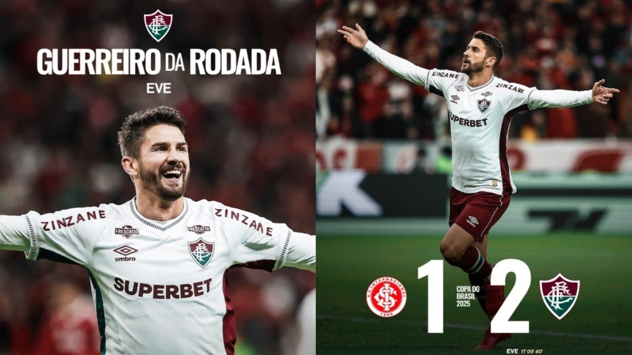 Fluminense derruba o Inter em duelo de ida das oitavas da Copa do Brasil