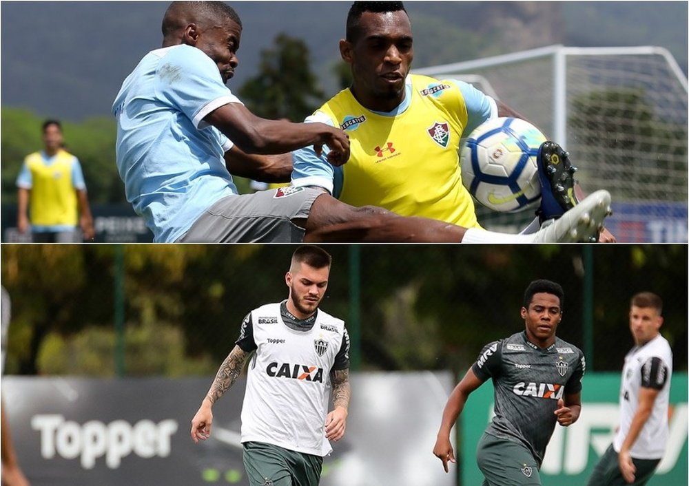 Fluminense e Atlético-MG se enfrentam pela 30ª rodada do Campeonato Brasileiro. Collage/Twitter