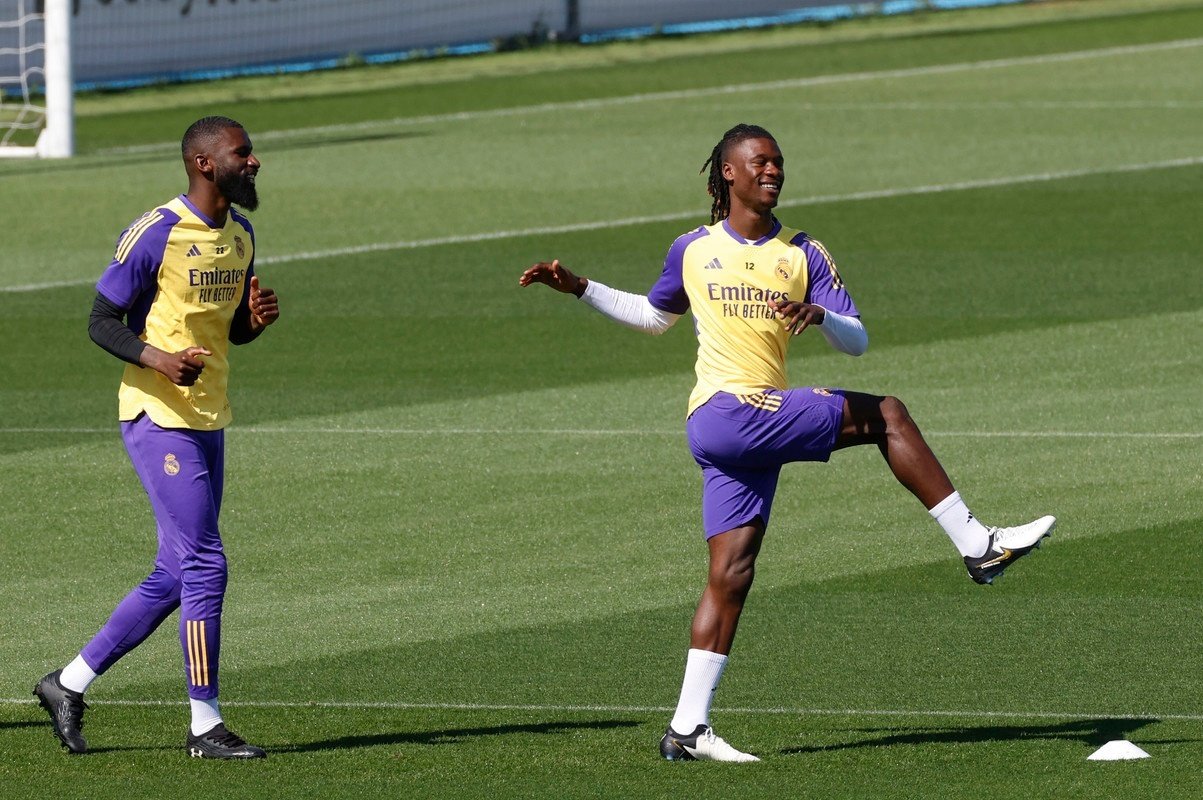 Real Madrid prepare for the derby against Atletico. EFE