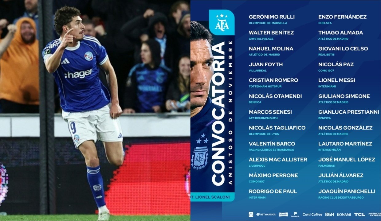 Panichelli y Prestianni se estrenan en la lista de Argentina