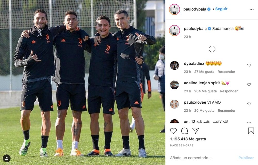 Dybala rebautizó a Cristiano. Captura/Instagram/paulodybala