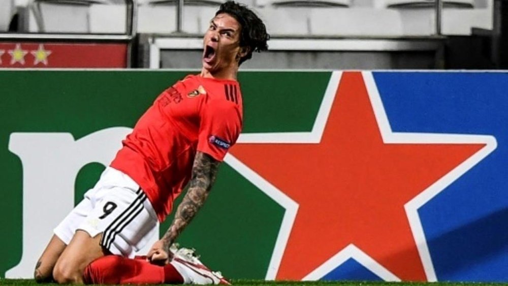 Darwin Núñez marcou dois gols contra o Estoril. AFP/Arquivo